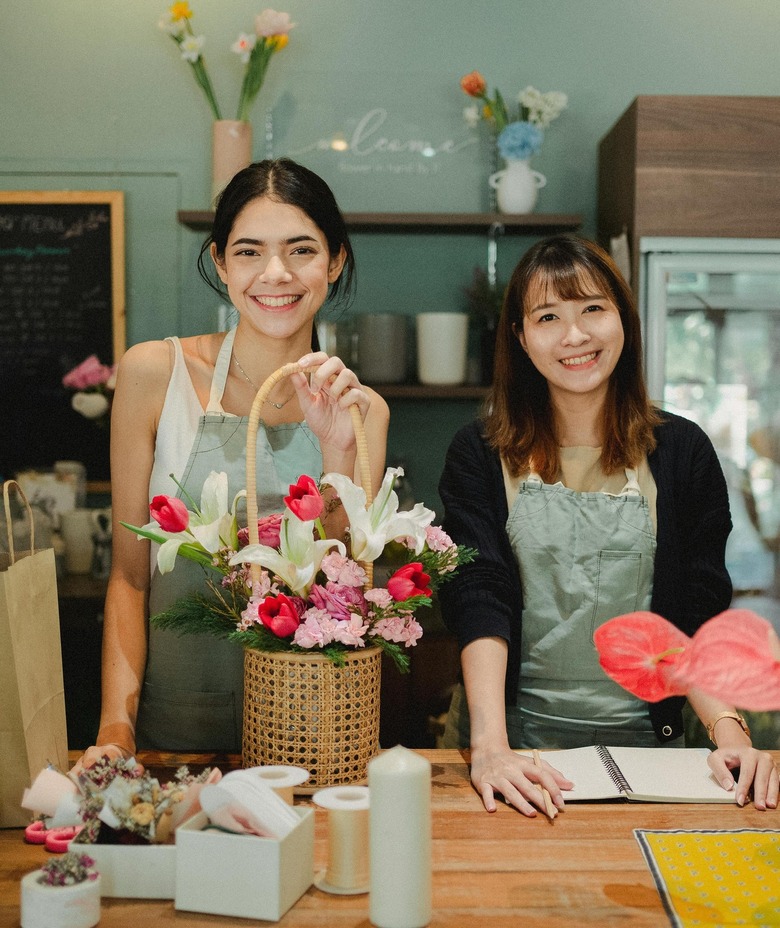 Smiling Florist Business Owner